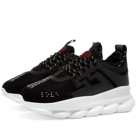 versace chain reaction sneakers black|versace chain reaction pandabuy.